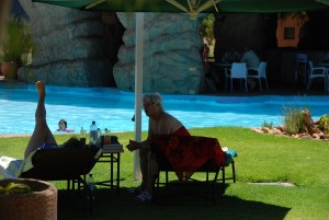 Entspannung am Pool in Windhoek